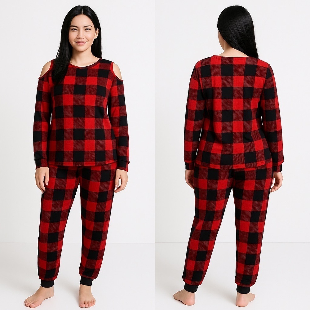 Secret Treasures Buffalo Plaid Fleece Pajamas pants Size 3X